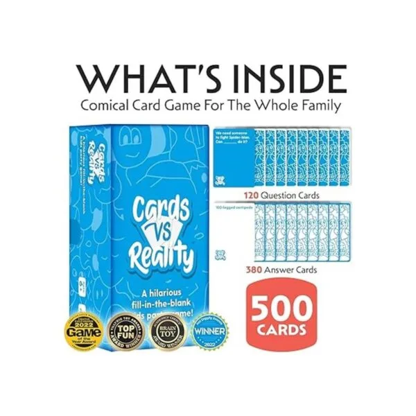 Juego de cartas de fiesta de cartas con realidad para_2