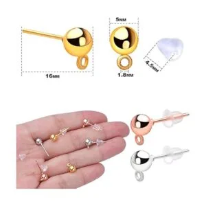 300 aretes de bola de 3 colores hipoalergénicos de_3