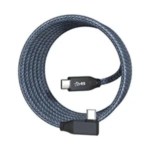 Cable USB C a USB C en ángulo recto de 100 W 6.6 pies USB_1