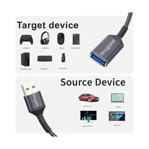 USB Extension Cable 15FT Type A Male to Female Wingjialei_2