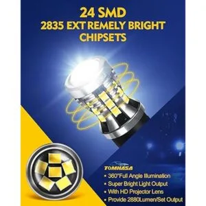 Tomhasa Bombillas LED 3157 para luz de marcha atrás 6000_4