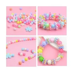 Juego de cuentas de plástico de bricolaje estilo playa_6