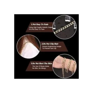 Swpeet Juego de 3 correas de cadena plana de repuesto de_3