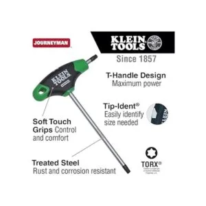 Klein Tools JTH6T27 T27 Torx Llave hexagonal con mango en_2