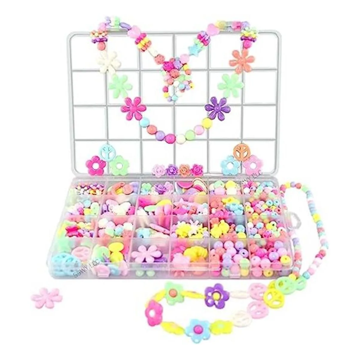 Juego de cuentas de plástico de bricolaje estilo playa_1