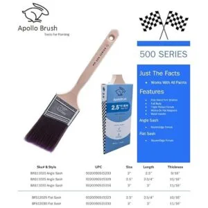 Apollo Brush 500 Series Poly Blend Firme Brocha de_4