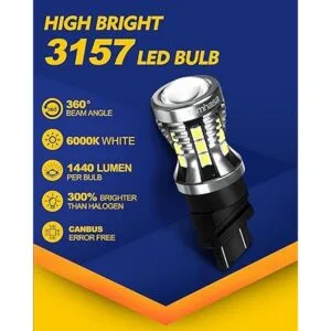 Tomhasa Bombillas LED 3157 para luz de marcha atrás 6000_5