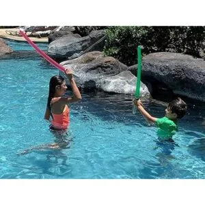 8 juguetes inflables rosados de la espada del sable de_4