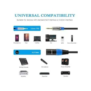 Cable XLR de 0.138 in a XLR enchufe estéreo de 18 a XLR_2