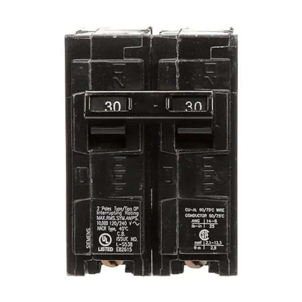 Disyuntor QP Q230 de doble polo de 30 amperios_2
