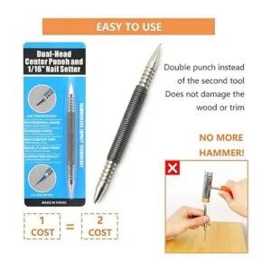 WHLLING Juego de uñas de doble cabeza de 116 pulgadas y_6