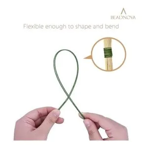 200 tallos de flores de calibre 22 de Beadnova con alambre_4