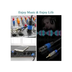 Cable XLR de 0.138 in a XLR enchufe estéreo de 18 a XLR_6