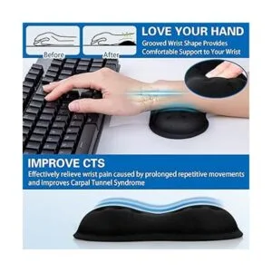 CanjoyPaquete de 2 reposamuñecas de espuma viscoelástica_3