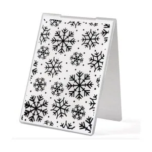 Carpetas de plástico en relieve de Navidad hojas de copo_4