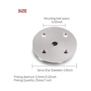 10 piezas Servo Cuerno Brazo 25T de aluminio Futaba Servo_4