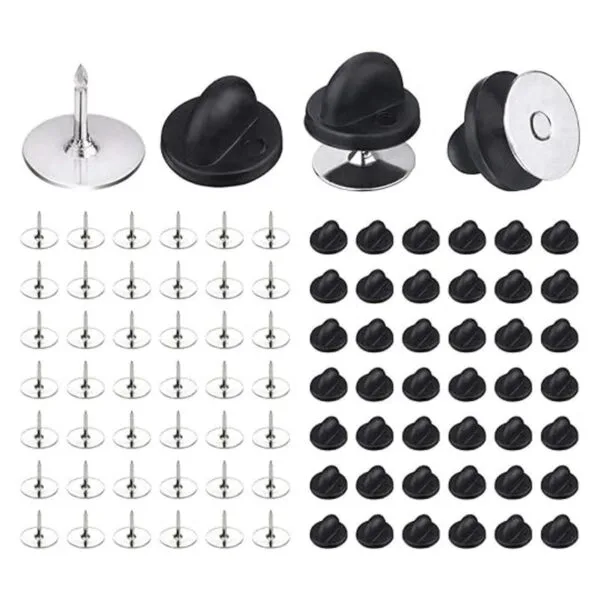 BEADNOVA 100 pares de alfileres de esmalte en blanco con_1