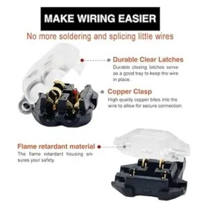 Conectores de cable de 3 vías paquete de 12 conectores de_4