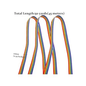 Cintas de grogrén arco iris de 32.8 ft para envolver_2