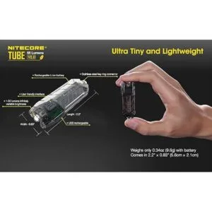 Nitecore Tube V2.0 Llavero ultraligero recargable por USB_5
