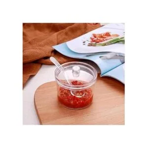 2 piezas de acrílico limpio con tapa y cuchara_7