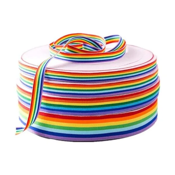 Cintas de grogrén arco iris de 32.8 ft para envolver_7