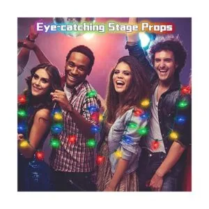 Collar con luces intermitentes para niños bombillas LED_6