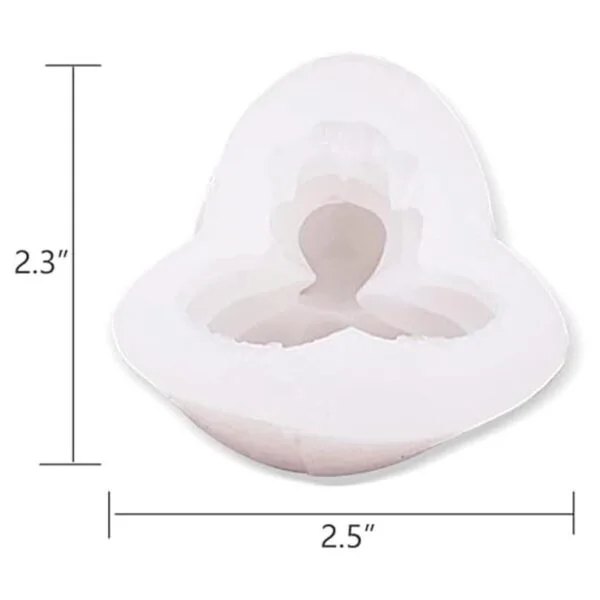 Fuerlun Molde de resina de zorro de silicona 3D de nueve_6