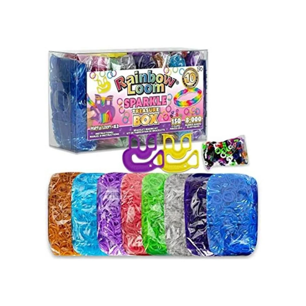 Rainbow Loom Treasure Box Sparkle Edition 8.000 bandas_1