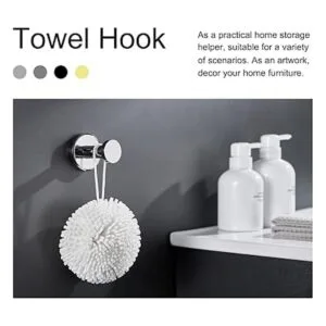 APLusee SUS304 Gancho para toallas de baño cromado_3