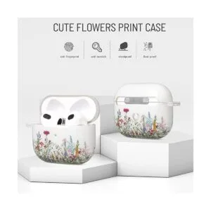 Funda para Airpods 3 con flores amarillas AirPods de 3_3