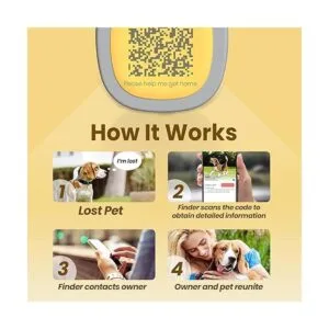 Pawaii QR Code Pet ID Tag Dog Tag with QR Code Silent_3