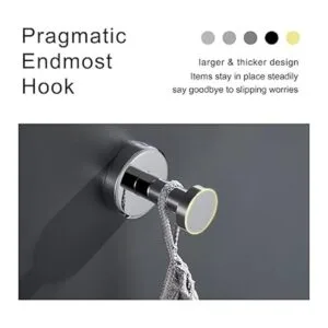 APLusee SUS304 Gancho para toallas de baño cromado_5