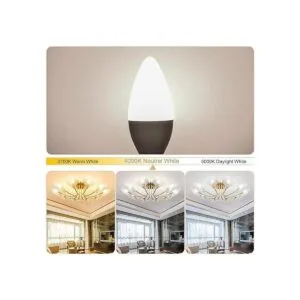 Bombilla pequeña tipo B bombilla LED Comzler Candelabra_5