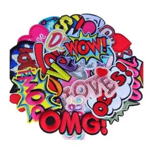 Qingxii Decorr Parches para coser o planchar con palabra_3