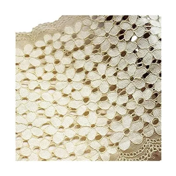 Cinta de encaje floral bordada elástica de 5 yardas para_3