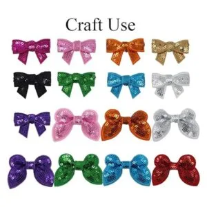 Lauthen.S Borde de lentejuelas de Paillette plateadas 20_4