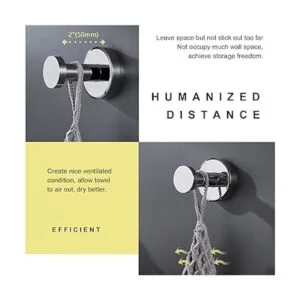 APLusee SUS304 Gancho para toallas de baño cromado_6