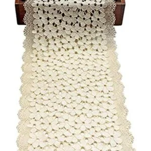 Cinta de encaje floral bordada elástica de 5 yardas para_1