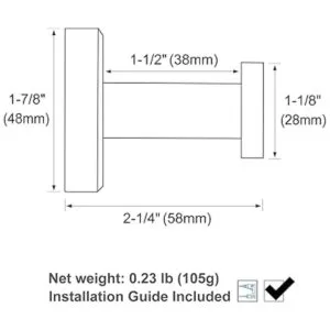 APLusee SUS304 Gancho para toallas de baño cromado_2