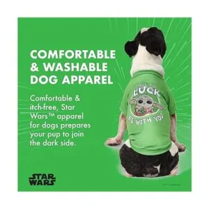 Star Wars for Pets Grogu May The Luck Be with You Dog Tee_2