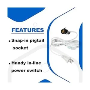 Ciata Juego de cables de iluminación de 6 pies con enchufe_2