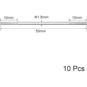 uxcell M2x55mm Conector de varilla de empuje Varilla de_2