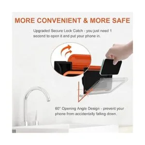 Soporte para teléfono de ducha TRELC 180 Rotación Soporte_6