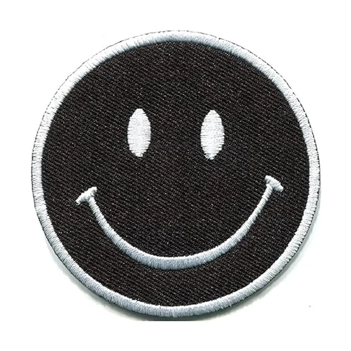 XOmise Lote de 6 piezas de cara sonriente negra y amarilla_2