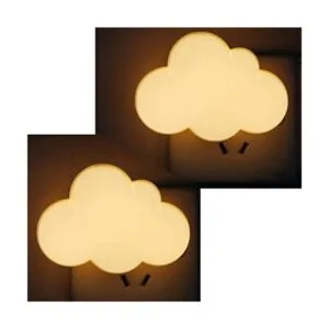 AUSAYE Paquete de 2 luces LED de noche enchufables luces_1