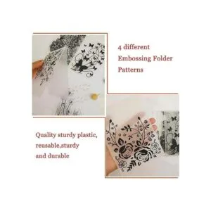 4 carpetas de plástico en relieve para manualidades_4