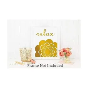 LHIUEM Cuadros de baño dorados y blancos para decoración_4