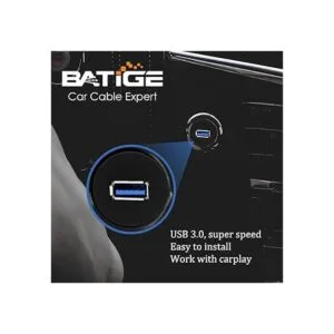 BATIGE Cable empotrado de un solo puerto USB 3.0 macho a_3