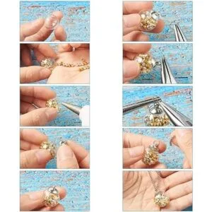 20 mini cuentas de globo de cristal vacías de 0.630 in con_3